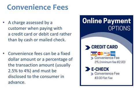 printable credit card convenience fee sign