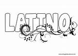 Latino Colorare Disegni sketch template