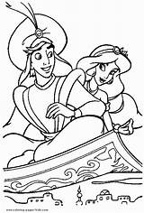Coloring Pages Disney Aladdin Jasmine Aladin Merlin Color Kids Princess Magic Jasmin Lamp Printable Sheets Genie Colouring Clipart Adult Colorings sketch template