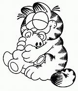 Colorear Garfield Animados sketch template