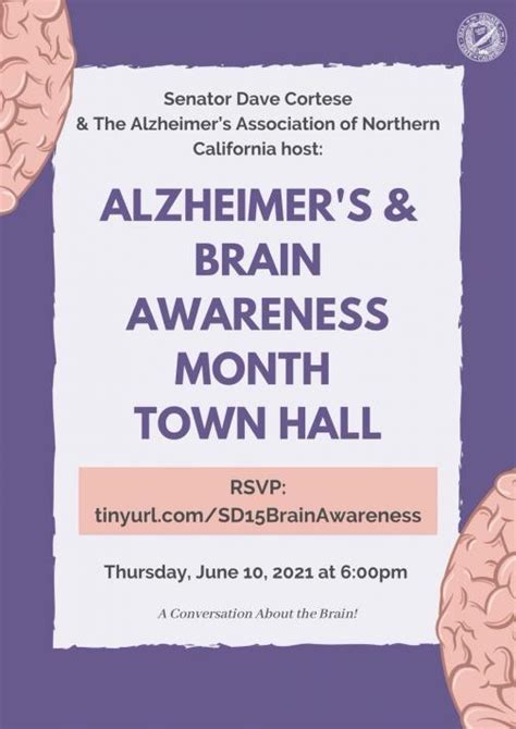 Join Senator Cortese’s Alzheimer’s And Brain Awareness Month Town Hall