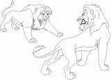 Simba Scar Deviantart sketch template