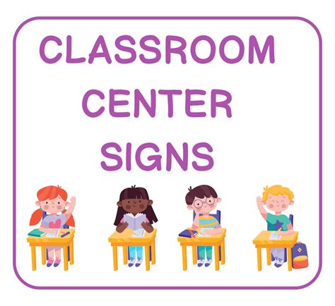 classroom center labels  printable