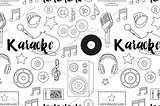 Karaoke sketch template