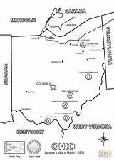 Ohio Coloring Map Pages Printable Popular Main Pdf Version Coloringhome Print Categories sketch template