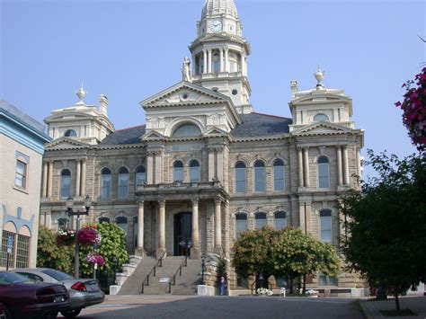 st clairsville  belmont county courthouse built  photo