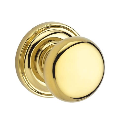 baldwin reserve  lifetime polished brass bedbath door knob