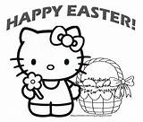 Easter Coloring Pages Kitty Hello Happy Printable Print Colouring Summer Color Easy East Forever Birthday Bunny Heart Getcolorings Sewing Machine sketch template