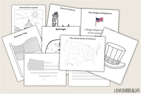 american flag usa coloring pages printable pdfs love