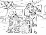 Bb8 3po C3po Kolorowanki Bb Droid Bestcoloringpagesforkids sketch template