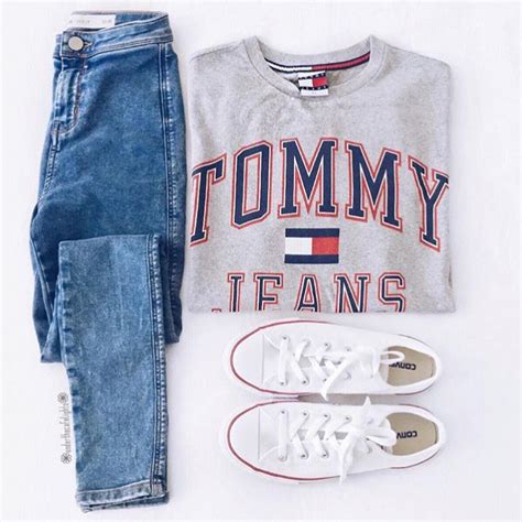 Tommy Jeans 90s Cute Outfits Tommy Hilfiger Polo Shirt On Stylevore