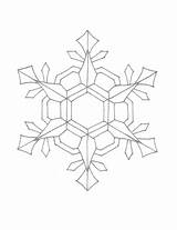 Snowflake Coloring Pages Snowflakes Drawing Winter Printable Color Patterns Cartoon Snow Kids Draw Adult Flake Easy Children Pattern Post Getdrawings sketch template