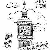 Coloriage Londres Coloring Pages Monuments sketch template