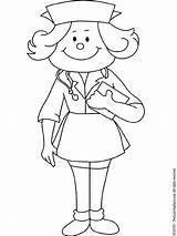 Nurse Coloring Pages Kids Colouring sketch template