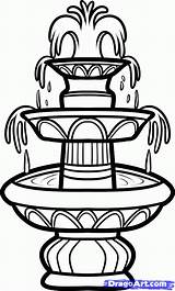 Fountain Water Cliparts Clipart Pages Attribution Forget Link Don Fountains sketch template