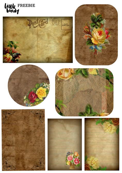 printable vintage ephemera freebie johanna alyssa