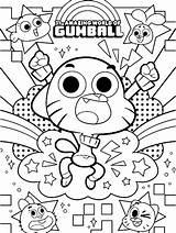 Gumball Colorare Disegni Darwin Network Mondo Anais sketch template