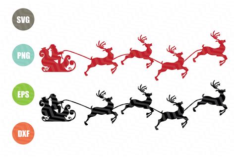 santa claus  reindeer svg  svgs design bundles