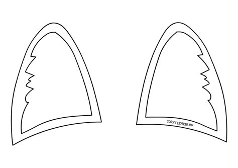 ear coloring pages  kids