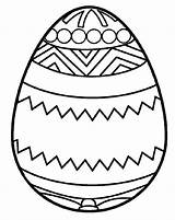 Egg Easter Coloring Plain Printable Pages Getcolorings Templates Print Shape Template sketch template