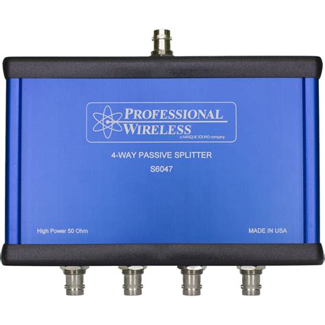 professional wireless systems   passive splitter rf