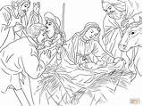 Coloring Jesus Pages Birth Shepherds Christmas Drawing Knocking Shepherd Manger Door Printable Good Christ Adoration Nativity Announcing Angel Color Sheets sketch template