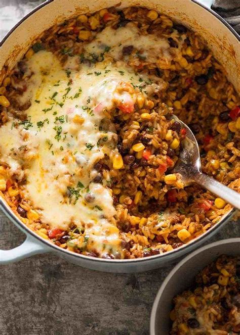 mexican ground beef casserole  rice beef mince recipe minced