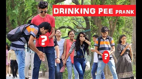 Drinking Pee Prank On Girls Awesome Reactions Pranks In