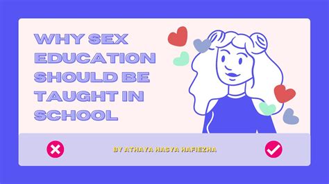 Why Sex Education Should Be Taught In School Athaya Hasya Hafiezha