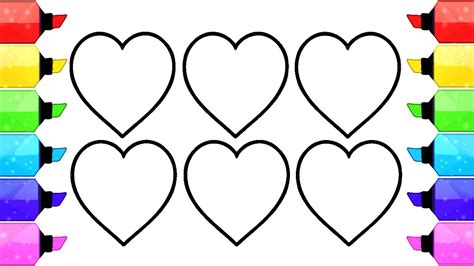 heart shape coloring pages   draw  coloring heart shapes