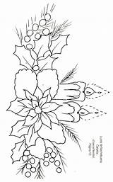 Natal Riscos Tecido Bordados Natalinos Cores Pinturaemtecidopap Colorir Poinsettia Utilizar Drawings Poinsettias Enfeites Flores Risco sketch template