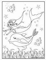 Meerjungfrau Malvorlage Malvorlagen Dolphin Meerjungfrauen Delfin Dolphins Seite Verbnow Freund sketch template