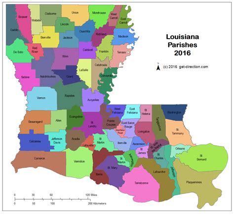 map  louisiana parishes