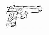 Drawing Shotgun Sketch Beretta Getdrawings Revolver Simple sketch template