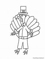 Coloring Turkey Thanksgiving Pilgrim Pages Kids Words Without Templates sketch template