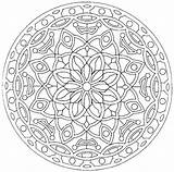 Complicated Coloring Pages Mandala Printable sketch template