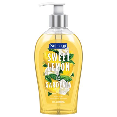 softsoap liquid hand soap sweet lemon  gardenia  fl oz