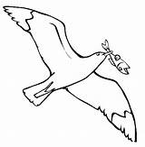 Gaviota Gaviotas Seagull Peixe Volando Gull Bico Iluminar Colour Tudodesenhos sketch template