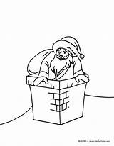 Chimney Coloring Santa Designlooter 470px 84kb Nicholas Falling Sliding Saint Down Into sketch template