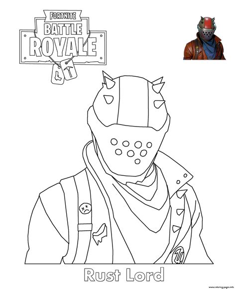 rust lord fortnite coloring pages printable coloring pages
