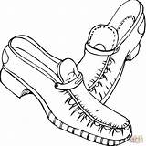 Coloring Converse Pages Shoes Printable sketch template