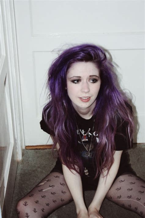 grunge purple hair image 2023000 by marky on