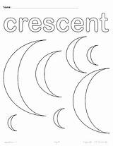 Crescent Coloring Pages Shapes Shape Basic Hexagon Preschoolers Kids Printable Crescents Octagon Preschool Worksheet Worksheets Color Getdrawings Getcolorings Print Activities sketch template