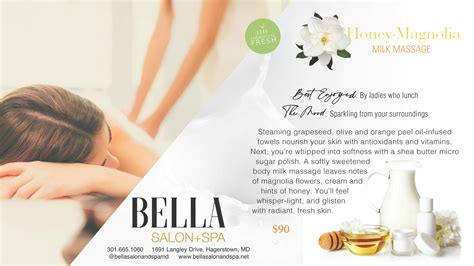 honey magnolia massage bella salon  spa