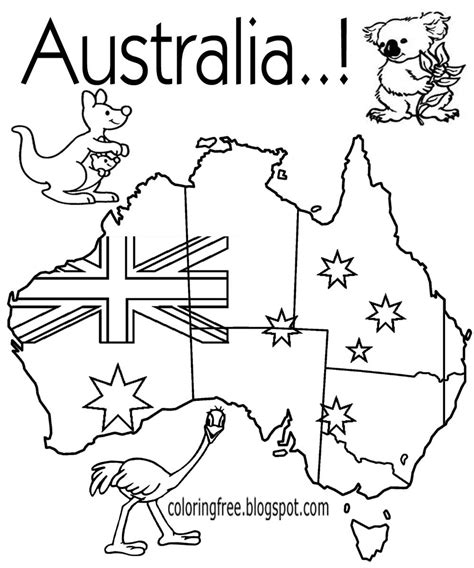 australian animals coloring pages printable