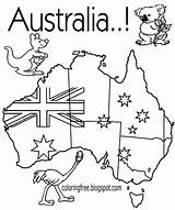 Australian Flag Colouring Coloured Getdrawings Raskrasil Kang Webstockreview Austrailia Luxury sketch template