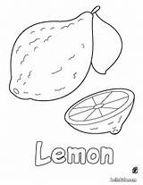 Lemon Coloring Pages Print Fruit Color Kids Sheets Fruits Printable Nature Vegetable Choose Board sketch template