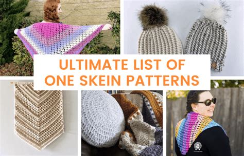 ultimate list    skein crochet patterns