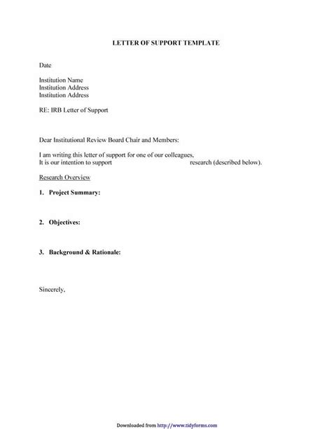 letter  financial support template    proven letter