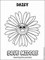 Daisy Coloring Pages Petals Gs sketch template